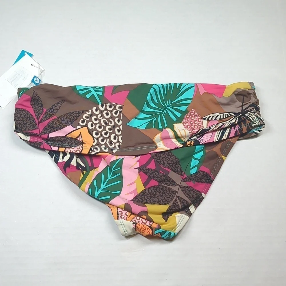 Bleu by Rod Beattie Women's Hipster Bikini Swim Bottom, Multi Floral, Size 6